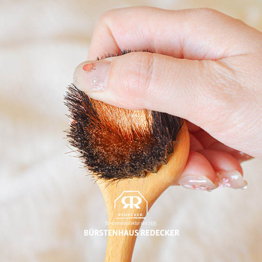 德国REDECKER软毛红铜洗脸刷紧致脸部按摩刷美容刷去角质温和干刷