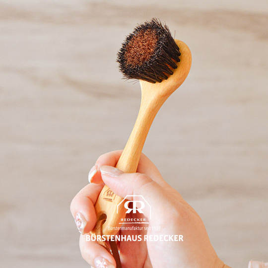 德国REDECKER软毛红铜洗脸刷紧致脸部按摩刷美容刷去角质温和干刷