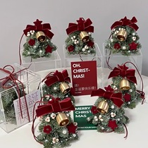 Mini Christmas tree car hanging pendulum piece ambience Festive Gift Nobesson Christmas Tree Flower Ring On-board Decorative Pendant