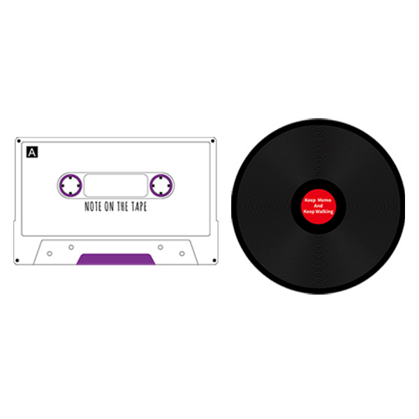 装饰性书写留言板 冰箱磁吸贴饰复古风ins唱片碟片造型个性涂鸦板,淘宝优惠券,粉丝福利购,淘宝优惠卷