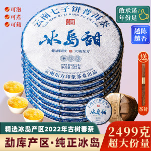 普洱生茶冰岛地界普洱茶云南七子饼茶包冰岛茶叶黑茶普洱荼熟普洱