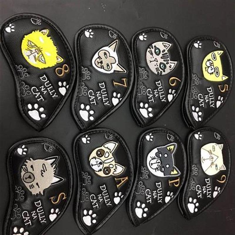 DULLY NA CAT lazy Cat Golf Club Cover, iron cover, golf club - 图2