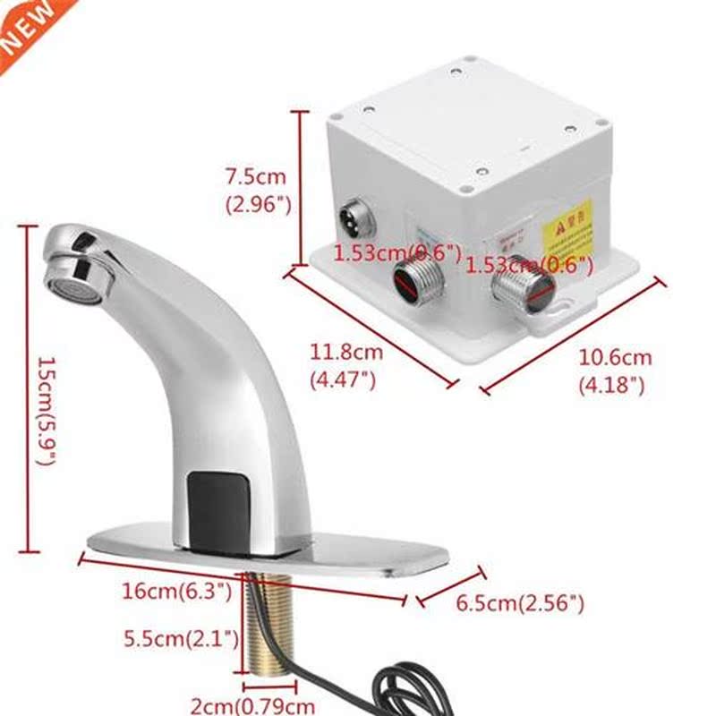 Automatic Hands Electric Touchless Bathroom Sensor Faucets W - 图0