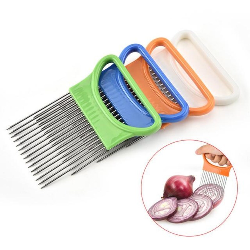 1PC Stainless Steel Onion Needle Onion Fork Handheld Simple - 图1