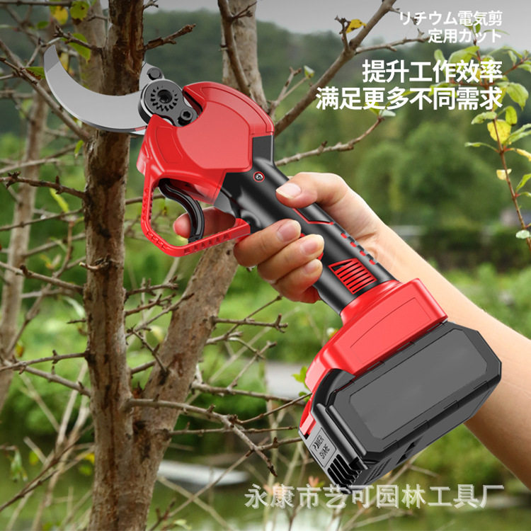 锂电修枝剪充电式电剪刀电动果树剪枝器强力花艺剪刀剪枝神器_虎窝淘