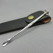 Smoke Fighting Press Rod Pure Silver Delivery Leather Jacket Smoke Bucket Accessories Handmade Pure Silver Smoke Bucket Press Stick Tool Duck Palm