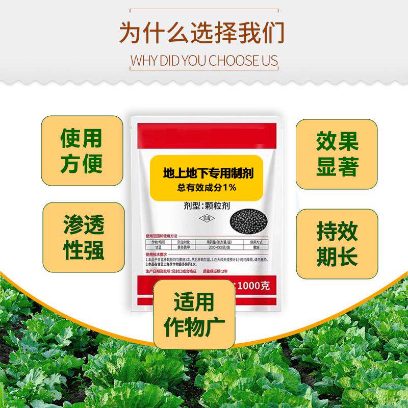 联苯噻虫胺颗粒剂韭蛆蛴螬蝼蛄黑头蛆金针虫跳甲地下虫杀虫剂