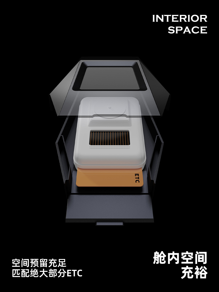 专用奔驰GLB GLA C260L E300L C200L A级E级AMG车载ETC支架收纳盒-图2