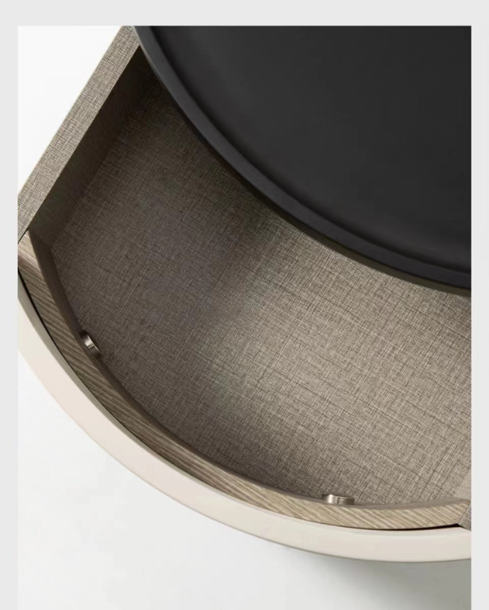 意式极简实木圆形床头柜轻奢简约北欧储物收纳主卧室设计师床边柜,淘宝优惠券,粉丝福利购,淘宝优惠卷