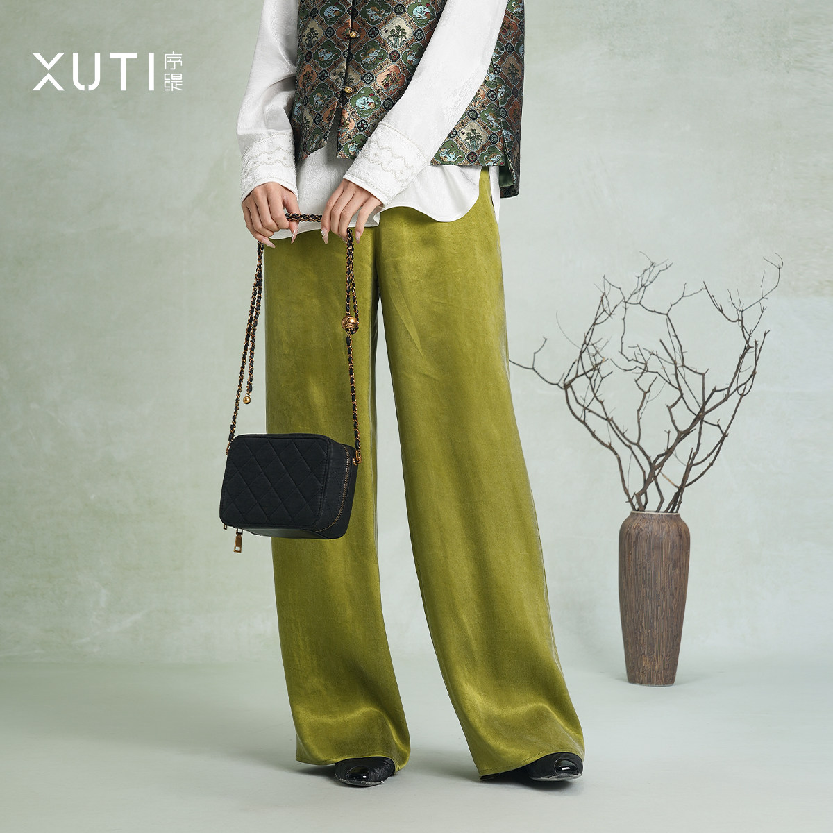 序缇质造休闲阔腿裤女2026早春新款宽松显瘦直筒长裤子J71-28059,淘宝优惠券,粉丝福利购,淘宝优惠卷