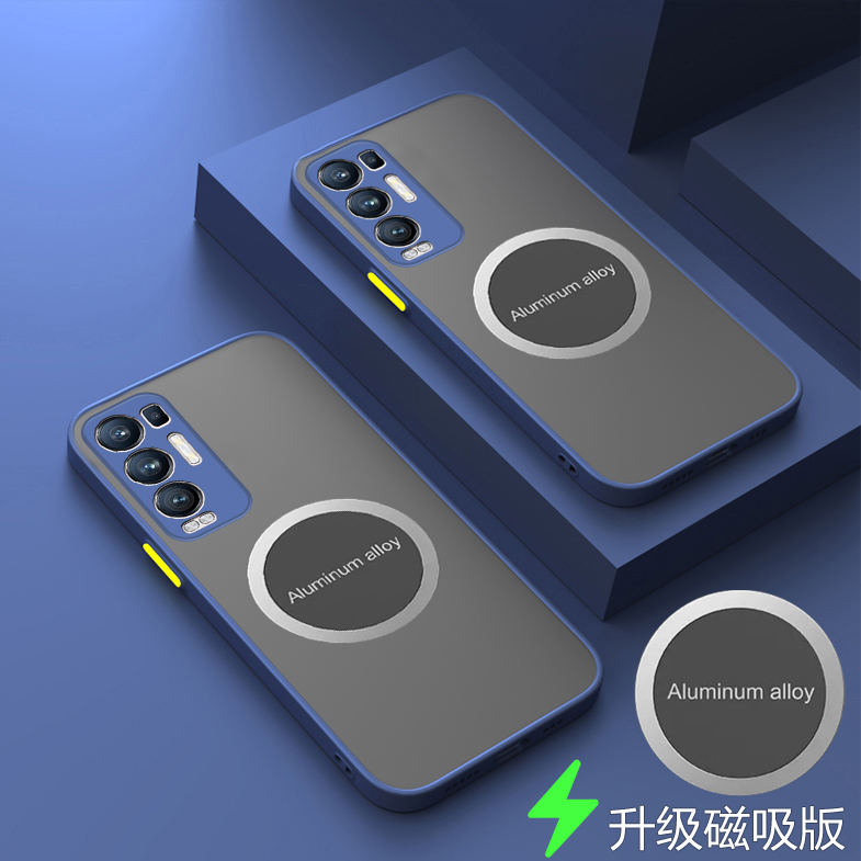 opporeno5pro十手机壳磁吸reno5por加透明保护套5G镜头全包防摔opooreno5pro外壳ooporeno5pro磨砂男女新款+ - 图1