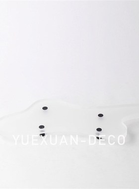 粤萱新中式不规则亚克力托盘x摆件样板间售楼处茶室茶几客厅装饰