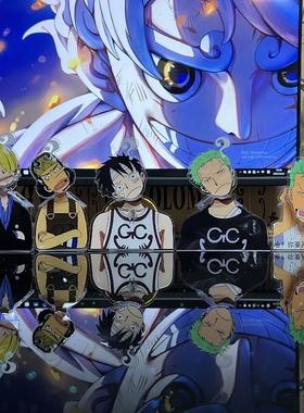 送男友海贼王亚克力摇摇乐路飞车载摆件解压摇头桌面客厅饰品创意