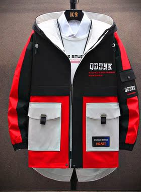 2021 Men Hooded Jacket Spring Autumn Men's Casual Street
