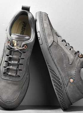 Men's genuine Leather Shoess lace up nd Comfortable