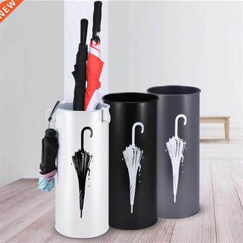 Round Umbrella Holder, Cane Holder Stand, Freestanding Umbre - 图0