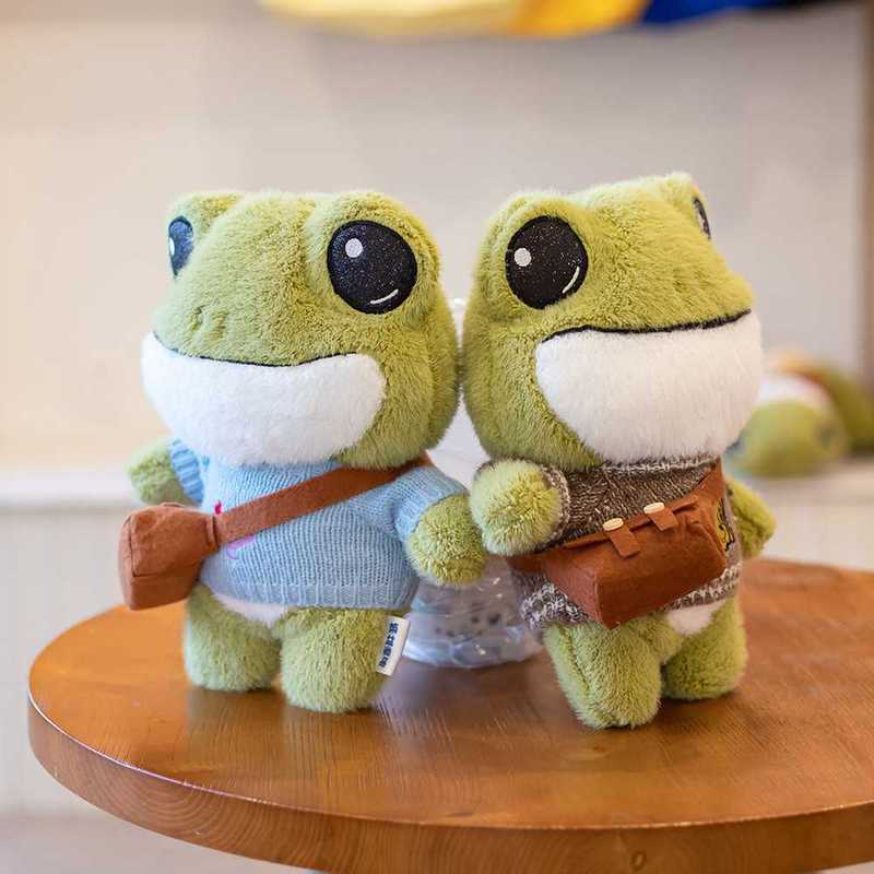 1pc 29cm Cute Big Eyes Frog Plu Toy Stuffed Animals Soft S - 图1