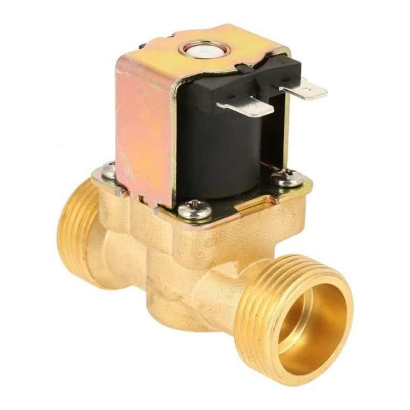 1pc DC12V G3/4 Normal Closed Brass Electric Solenoid Valve f - 图0