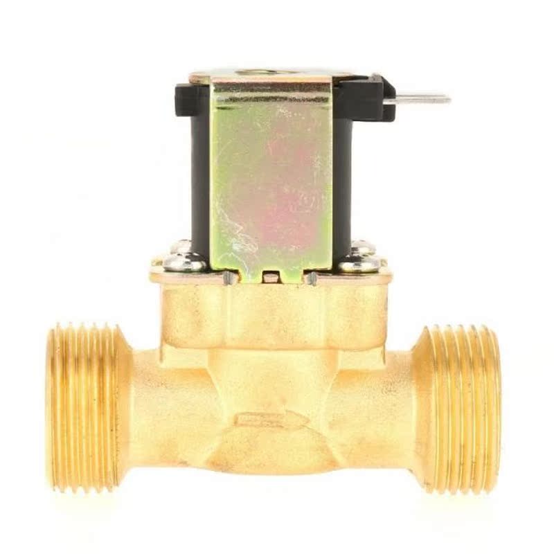1pc DC12V G3/4 Normal Closed Brass Electric Solenoid Valve f - 图1