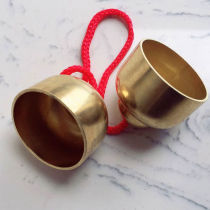 Thickening Loud Brass Touch Bells Troupes Special Money Thrower Troupes hit the bell percussion instrument Touch Bell Accessories