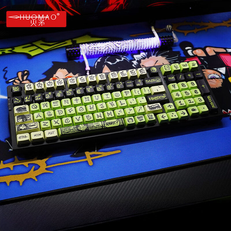 火矛-NINEGO艺术家联名PBT材质热升华MDA高度ev63wooting键盘键帽 - 图0