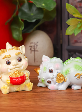 全越小号神兽谛听摆件高档桌面