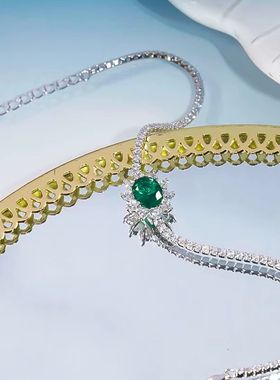 莫桑石1克拉满钻可调节手链