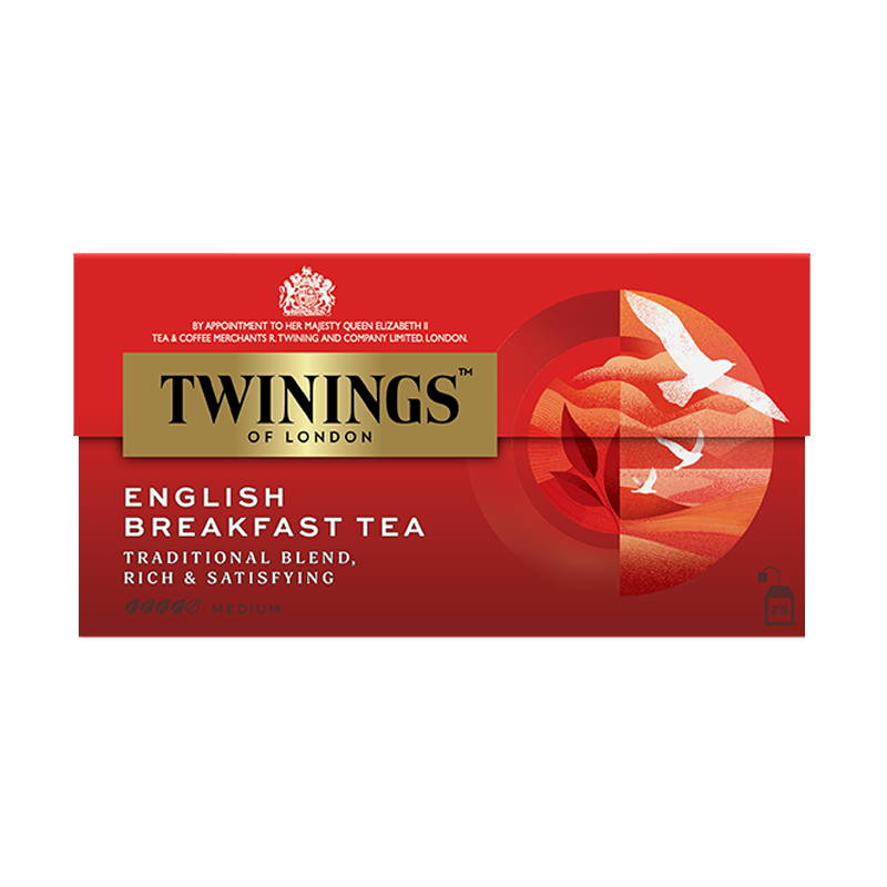 TWININGS川宁英式早餐红茶2g*30/55/105片独立袋泡茶阿萨姆红茶碎