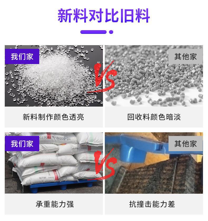 1210网格塑料托盘九脚塑料卡板塑胶仓库防潮垫板叉车托盘塑料托盘-图1