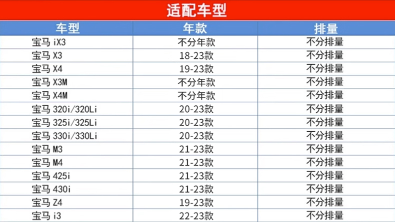 曼牌CUK30007空调滤芯格适用新3系320 325 330宝马X3 X4M Z4 ix3 - 图3