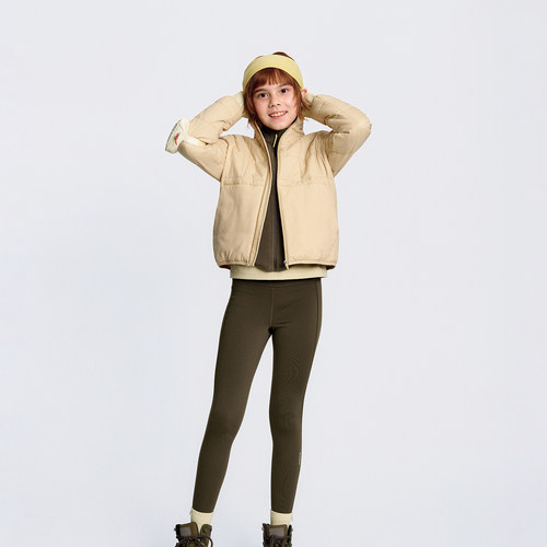 Dodopoli女童加绒瑜伽裤裸感休闲长裤打底裤冬保暖鲨鱼运动紧身裤 - 图1