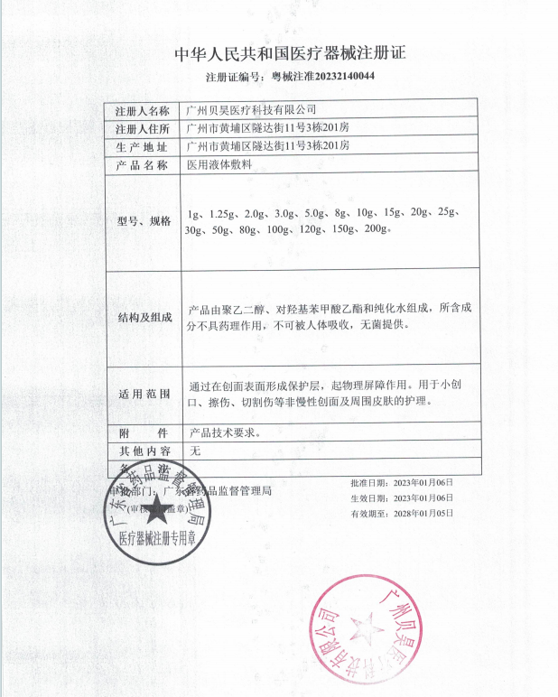 医用液体敷料6片面部贴敷料官网正品药房旗舰非面膜JC - 图2