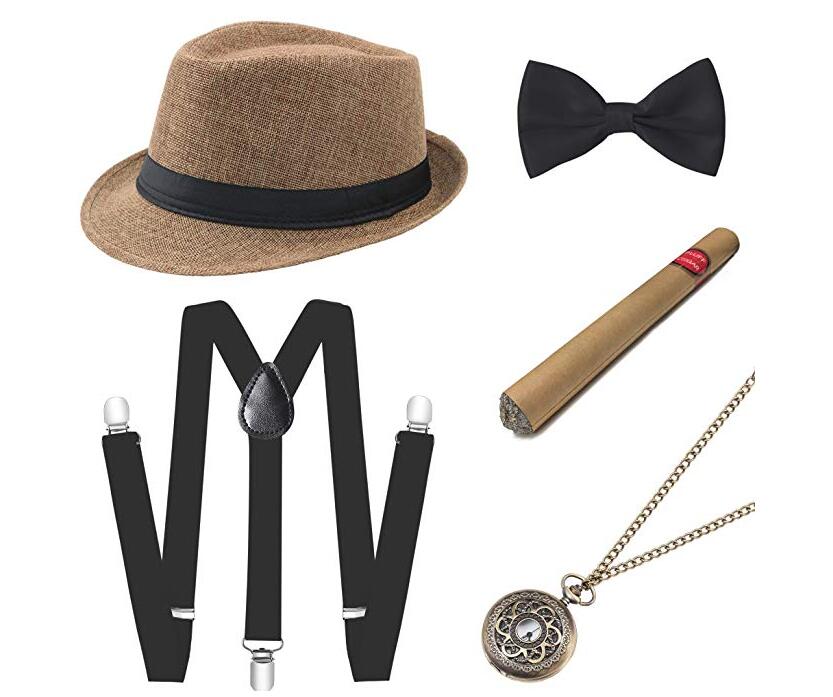 Men Gatsby Party Props 1920S Theme Cosplay Stage Performance-图3