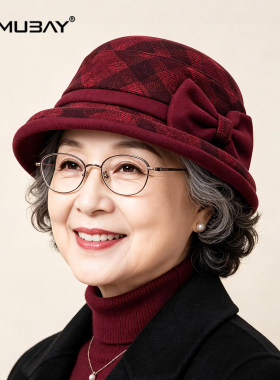 复古卷边渔夫帽女士秋冬防