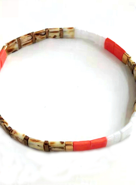 ins小众设计波西米亚风tila珠个性彩色百搭叠戴简约小手链女闺蜜