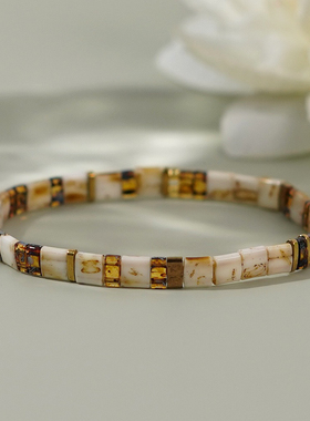 新款ins波西米亚风创意小众设计爆款Tila珠手工串珠复古小手链女