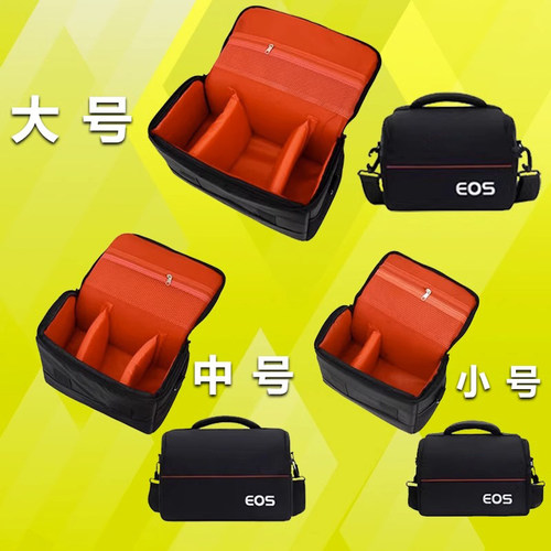 适用于佳能相机包R50 R6 R5C R62 R7 R8 R10微单摄影包单反单肩EOS摄影800D6D90D200D二代EOSM50R7R10保护套 - 图0