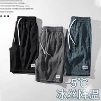 【任选2件】夏季冰丝运动速干五分裤男款
