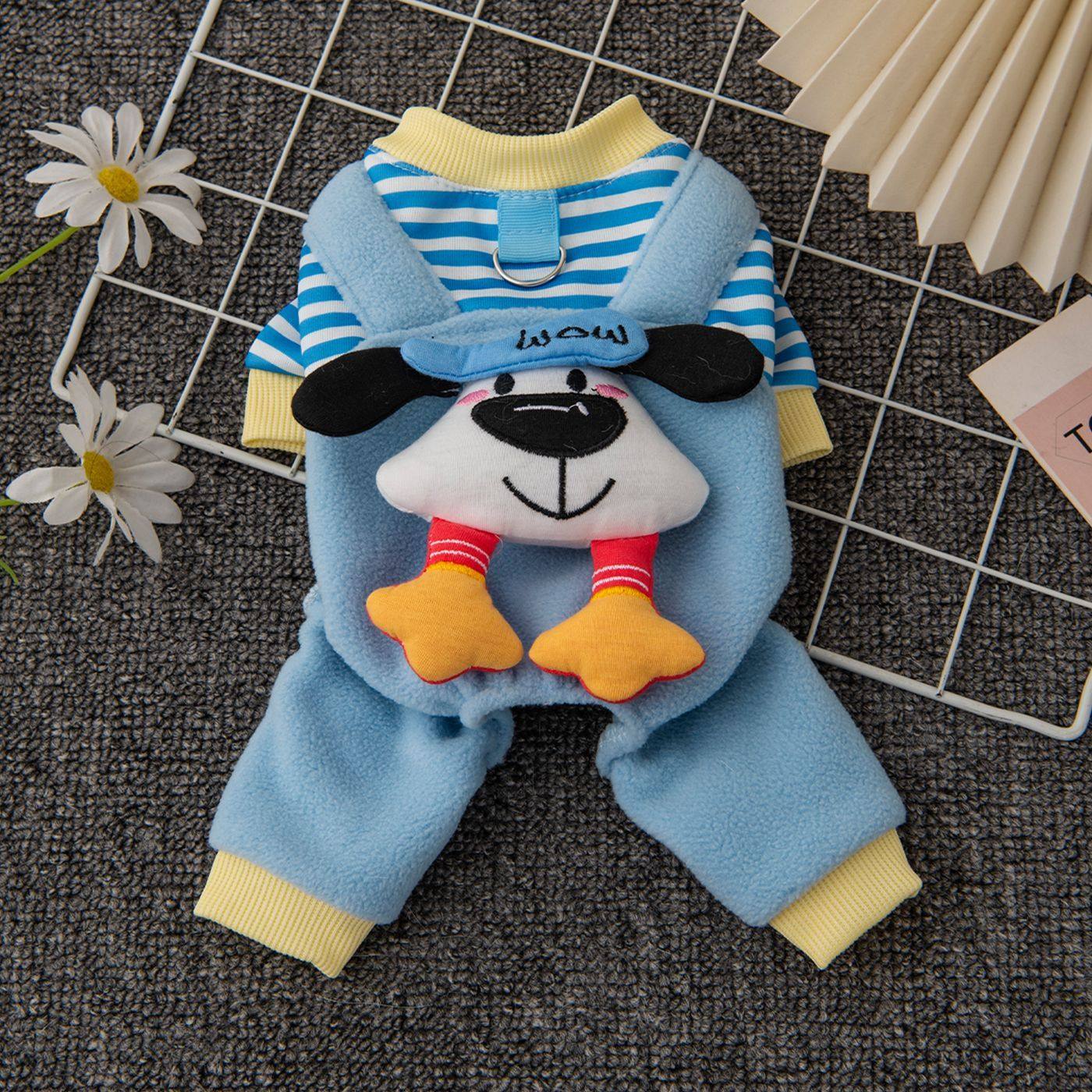 狗狗衣服秋冬可爱卡通大脸狗加绒四脚衣泰迪柯基比熊小犬猫咪服饰,淘宝优惠券,粉丝福利购,淘宝优惠卷