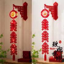 2024 dragon years decorated with firecrackers lanterns hanging decorations for Spring Festival Domestic doors on the wall Pendant New Years Eve celebrations 2925