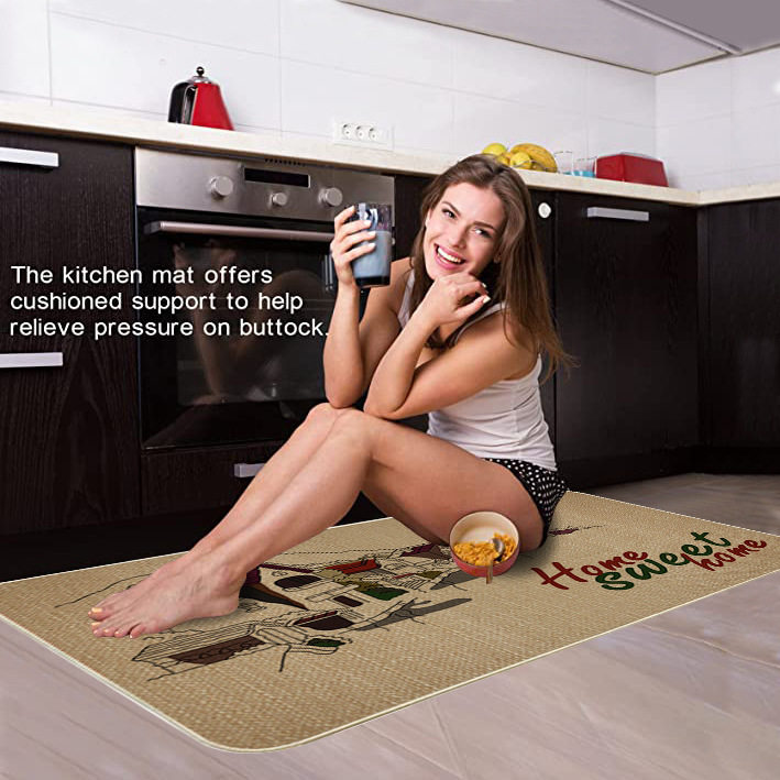 卡通亚麻地毯地垫进门门垫厨房防滑橡胶脚垫浴室门口吸水垫子,淘宝优惠券,粉丝福利购,淘宝优惠卷