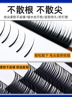 漫画湿睫毛毛尖收拢取毛不散