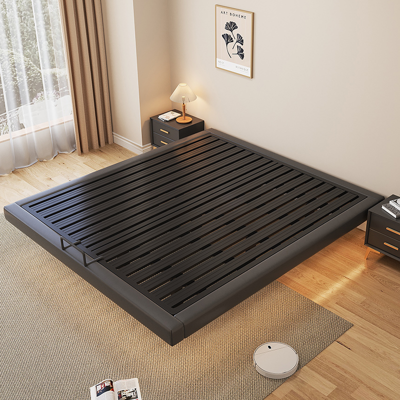 铁艺床悬浮床简约现代加厚加固双人床1.8米床架1.5m榻榻米单人床 - 图2