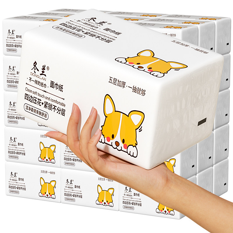 冬兰400张大包纸巾抽纸家用实惠装整箱批发卫生纸餐巾纸擦手纸抽,淘宝优惠券,粉丝福利购,淘宝优惠卷