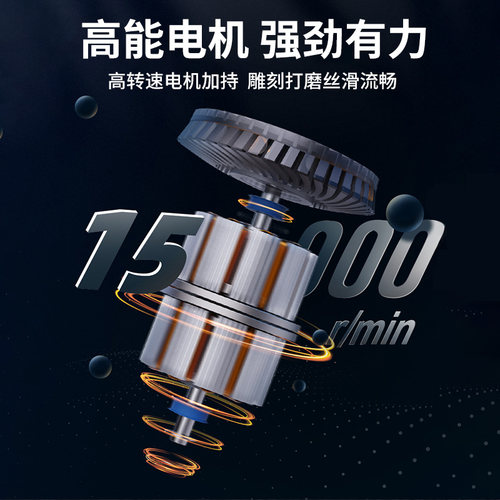 得力打磨机电磨机手持小型抛光神器电摩雕刻电动工具套装微打磨笔 - 图2