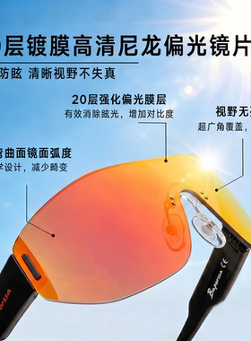 户外运动时尚尼龙偏光墨镜