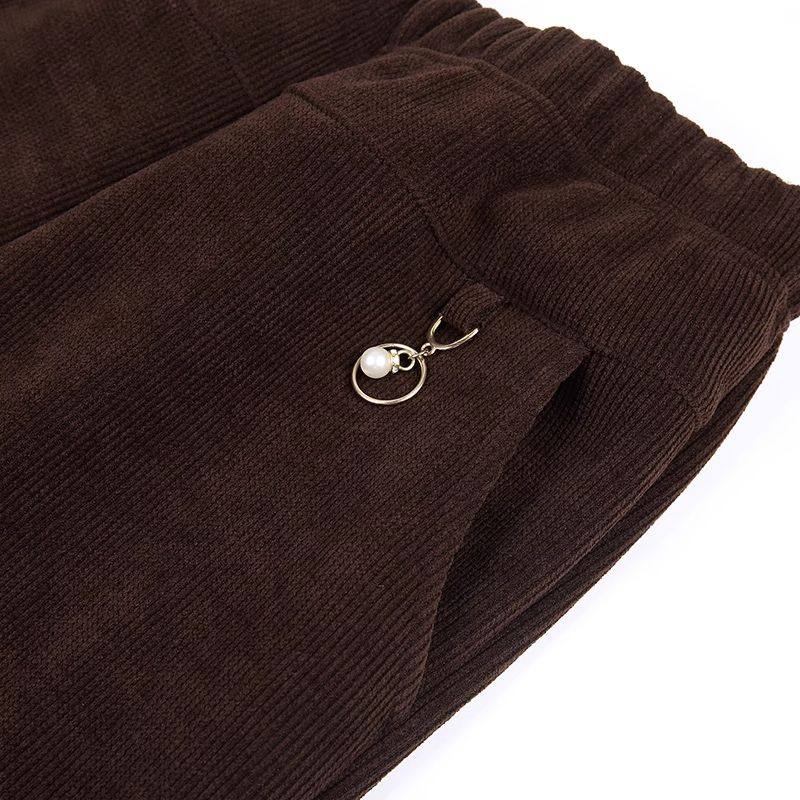 新款春秋灯芯绒长裤秋冬加绒棉裤宽松大码中老年妈妈装保暖长裤,淘宝优惠券,粉丝福利购,淘宝优惠卷