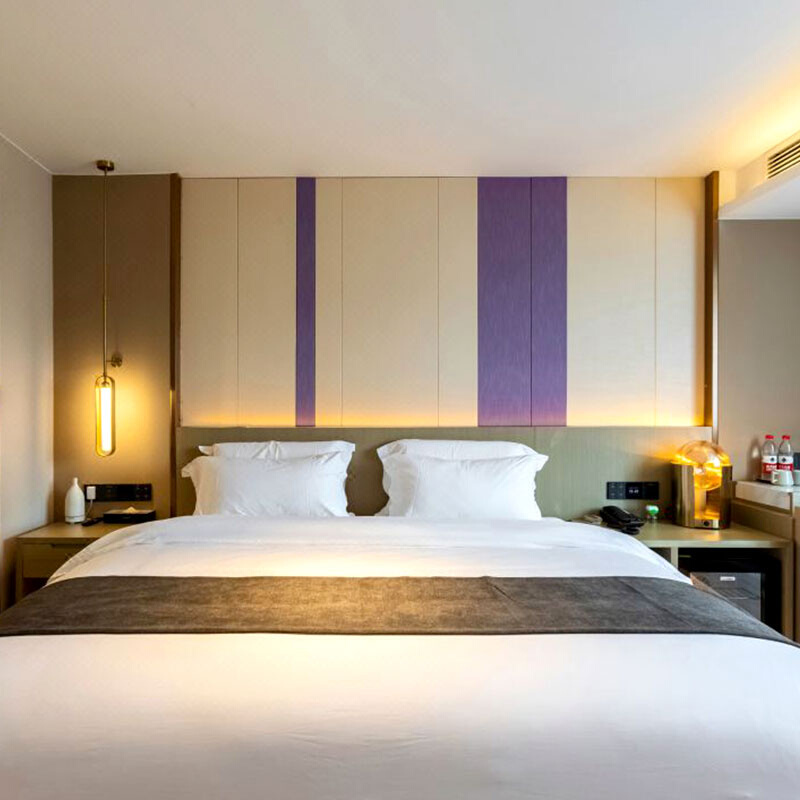 麗枫酒店大床双床宾馆标间专用床公寓样板间翻新客房板式家具定制 - 图0