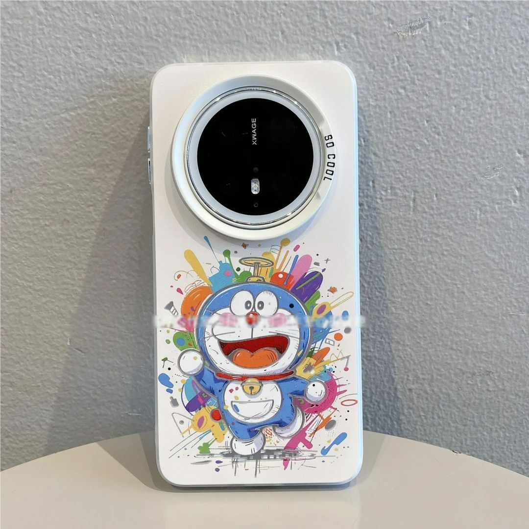 适用华为mate70/60/50pro涂鸦油画风哆啦A梦手机壳华为pura80/70新款nova14/13ins风荣耀300/400磨砂保护套女,淘宝优惠券,粉丝福利购,淘宝优惠卷