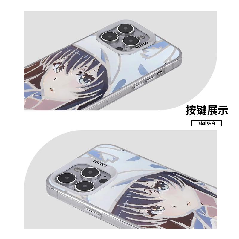 雪之下雪乃二次元周边磁吸手机壳适用iPhone16新款苹果15promax磨砂小米15/14小众不撞款手机壳mate70pro动漫 - 图2